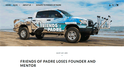 Desktop Screenshot of friendsofpadre.com